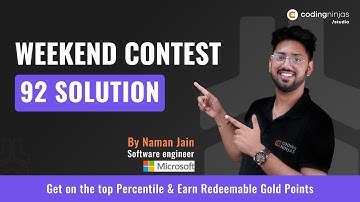 Coding Ninjas Studio Weekend Contest 92 Solution | Coding Ninjas