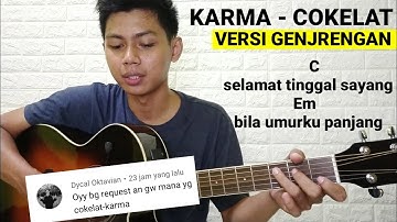 (Chord) Karma - Cokelat | Tutorial Gitar Mudah untuk Pemula