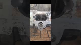 before and after walnut blasting the intake valves #vw #jetta #gti #intake #racing #fast #shorts