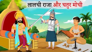 लालची राजा और चतुर मोची | Hindi kahani | Kahaniyan | Moral Stories | cartoon kahani | Kahani