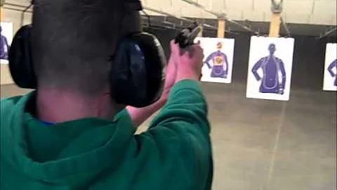 Chad Egbert at Bud's Shooting Range shooting 500 Smith & Wesson 50 caliber 440 grain bullets