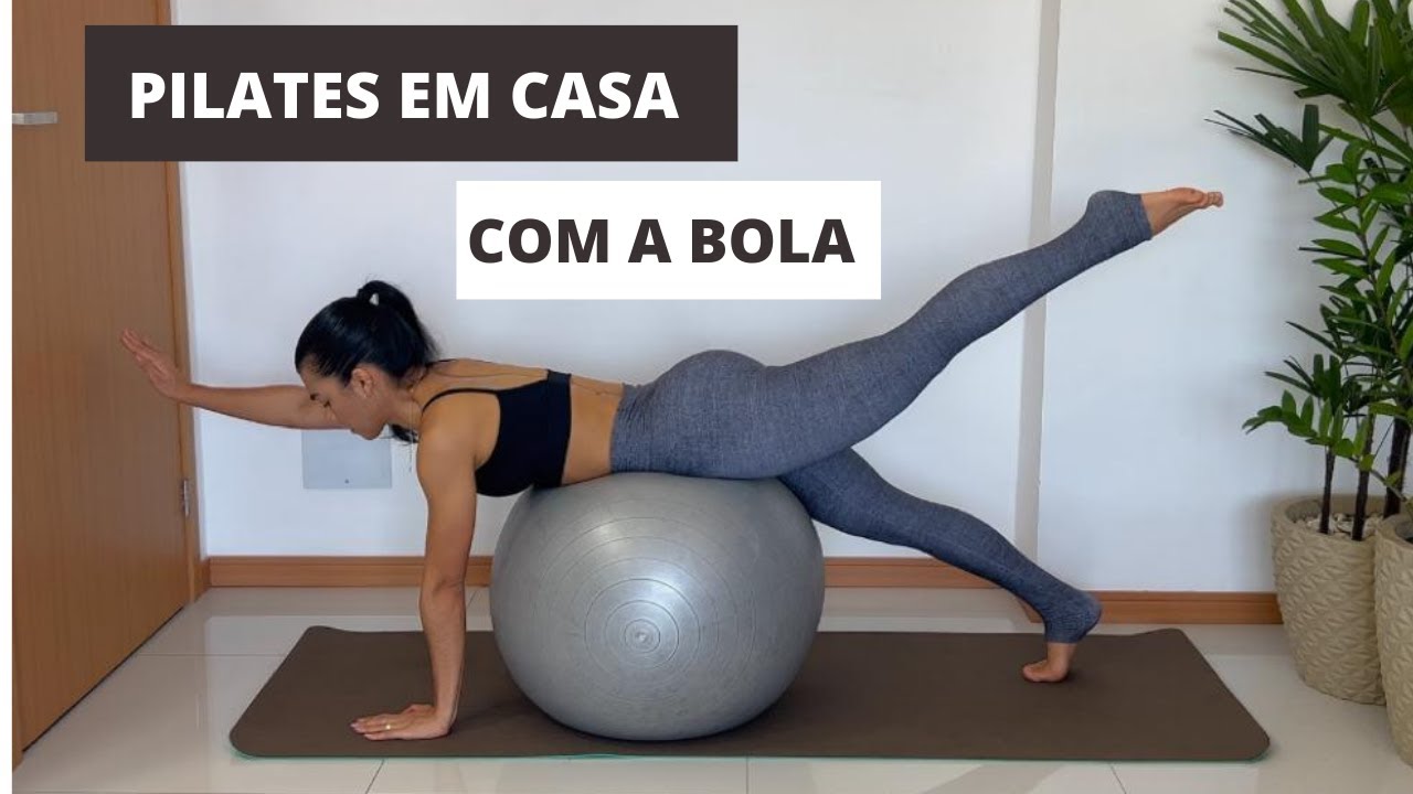 Pilates em casa com a bola