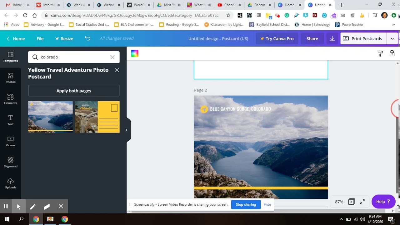 How to make a postcard in Canva YouTube