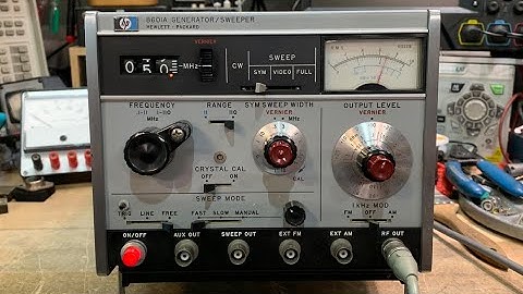 #1319 HP 8601A Sweep Generator (part 1 of 2)