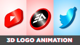 3D Logo Reveal Animation in After Effects Tutorial - No Plugin (FREE Template)