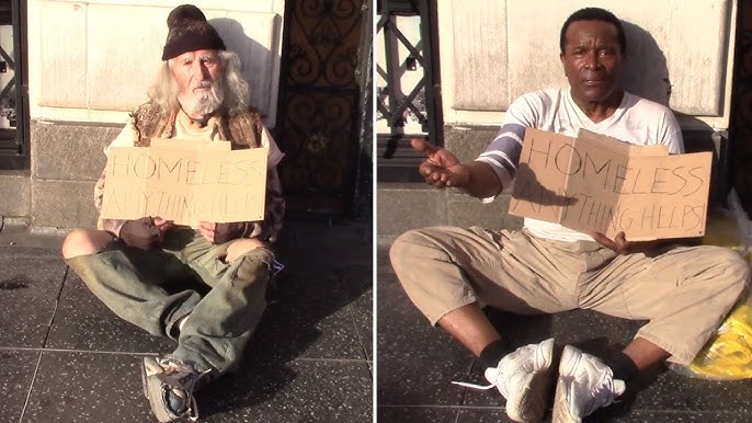Black Homeless Man VS White Homeless Man Asking For Money (Social  Experiment)