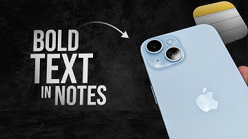 How to Bold Text in Notes on iPhone (tutorial)