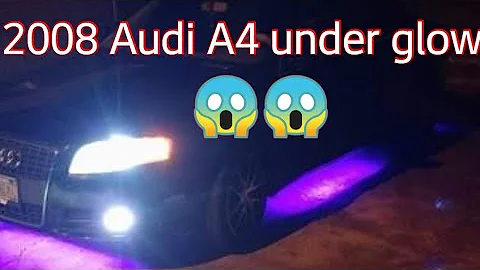 My 2008 Audi A4 2.0T under glow light's/ the original look of it.