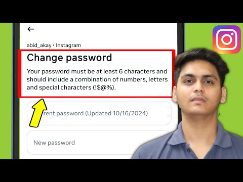 Fix Instagram | Your password must be at least 6 characters long, including numbers, letters