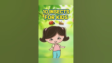 10 Insects for Kids 🐞🐜 #Shorts