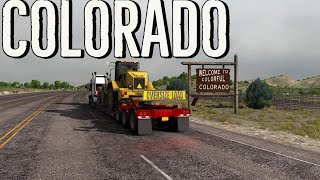 American truck simulator 1.39 Colorado DLC Farmington to Montrose - Kenworth K100 (by Overfloater)