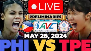 PHILIPPINES VS. CHINESE TAIPEI 🔴LIVE NOW | MAY 26, 2024 | AVC CHALLENGE CUP #avccuplive #avccup2024