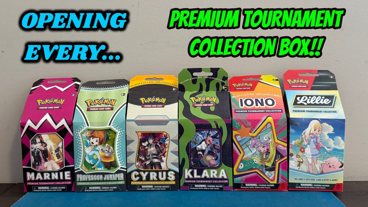 pokemon trading card game premium tournament collection TCG Marnie Box (US Ver.) art foil Supporter card featuring Iono Pokemon Iono Premium Tournament Collection