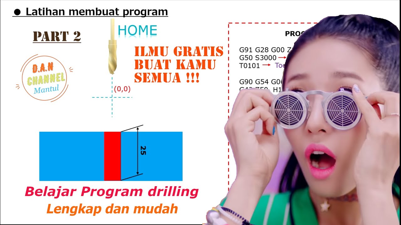 Tutorial Membuat Program Spot Drilling (BEGINNER PART2) YouTube