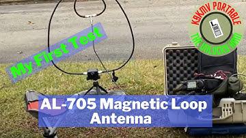 First test - ICOM AL-705 Magnetic Loop Antenna | #hamradio