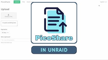 Einfaches Teilen von Dateien mit PicoShare! - Unraid Tutorial | Easy Tec