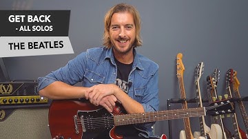 The Beatles - Get Back Guitar Lesson Tutorial // Rhythm + Lead Solos!
