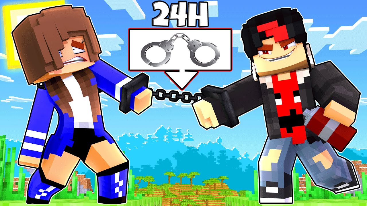 PRESA COM O VALENTÃO POR 24 HORAS no Minecraft ◂Miika▸