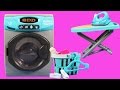 Oyuncak Çamaşır Makinesi ve Ütü tam Barbie Winx Oyuncak Bebekler için | Evcilik TV