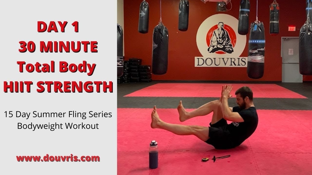 DAY 1 Home Workout Challenge 30 Minute Total Body No Equipment HIIT Strength Workout YouTube