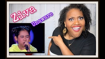ZIVA - UNAWARE (Allen Stone) - SHOWCASE - Indonesian Idol 2020 REACTION