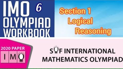 S0F International Maths Olympiad Paper 2020 Section 1 Logical Reasoning for Class 6