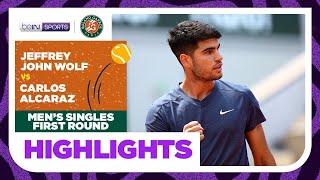 Jeffrey John Wolf vs Carlos Alcaraz | Roland Garros 2024 Highlights