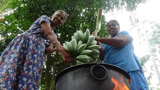 Ash Plantain (Cooking Banana) Cutlets prepared by Grandma and Daughter ❤ Village Life