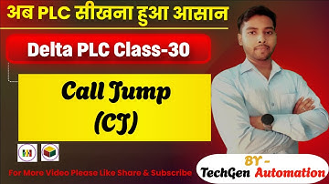 Delta PLC Class-30 How to use call Jump Command-CJ
