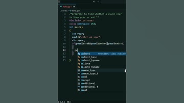 C++ program to find, the year is leap year or not || VS code | #015