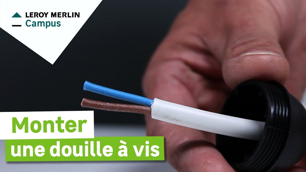 Douille E27 acier laitonné + 2 bagues de fixation - TIBELEC - Mr