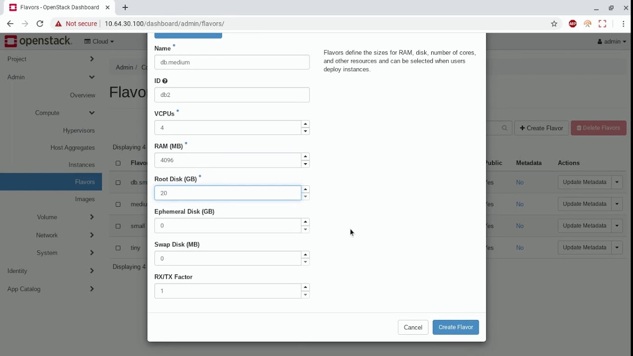 OpenStack Ussuri Nova Flavor management - YouTube