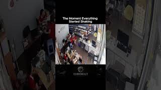 Earthquake Moments Caught on Security Cameras