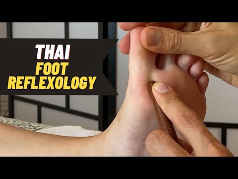 Thai Foot Reflexology with Massage Stick Demonstration