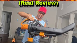 WORX WG509 Electric Leaf Blower\/Vacuum\/Mulcher (Real Review)