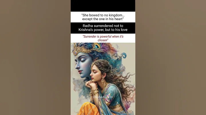 Radha didn’t surrender to power… 💙 Krishna Prem #shorts #radhakrishna
