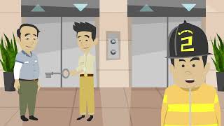 What to do in case a guest is stuck in the elevator