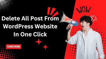 delete all post from wordpress website in one click