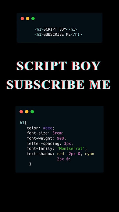 👨‍💻Css Text Glitch Effect👨‍💻 #shorts #css #coding #javascript #html #viral #js #subscribe #youtube