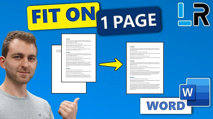 7 Ways to Fit Everything on 1 Page in Word