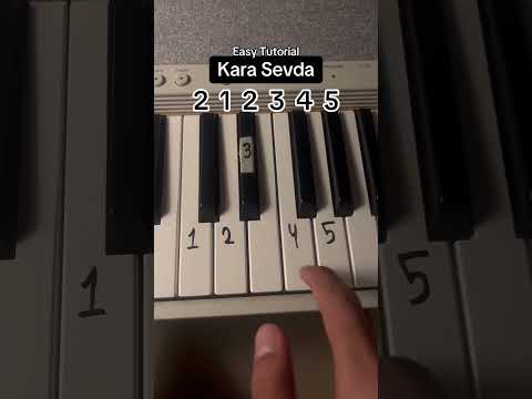 Kara Sevda Easy Tutorial Piano Tutorial Easy Trythis Karasevda Pianotutorial Simple