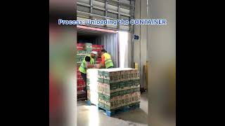Pro Warehouse process for receiving, unloading a container into a r