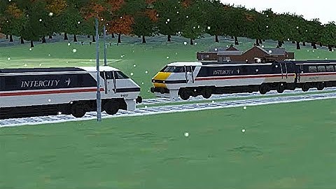 Train Sim - Japan using Inter City Class 91 in Snowy Day - Simulasi Kereta Api
