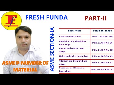 ASME P NUMBER