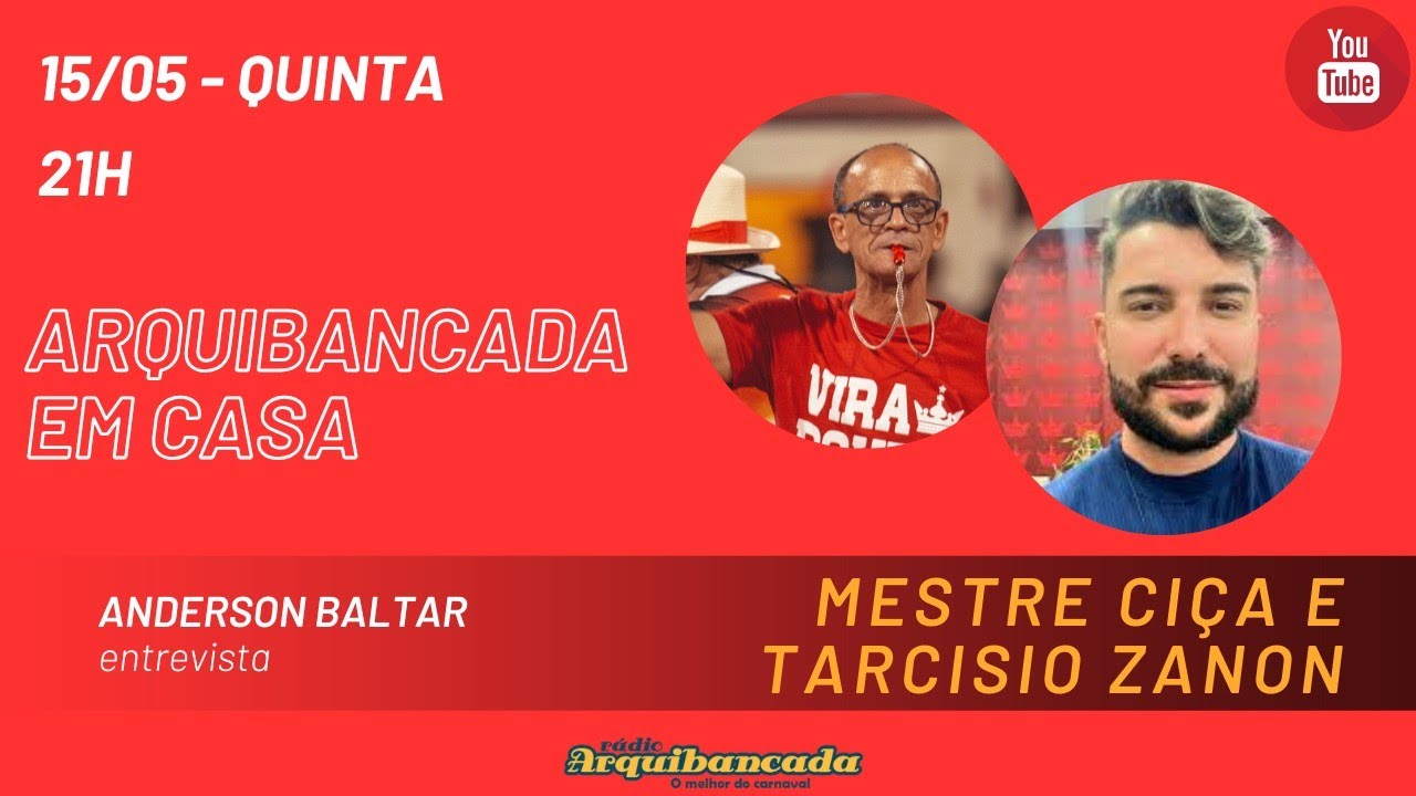 Arquibancada em Casa - 15/05/25 - Mestre Ciça e Tarcisio Zanon