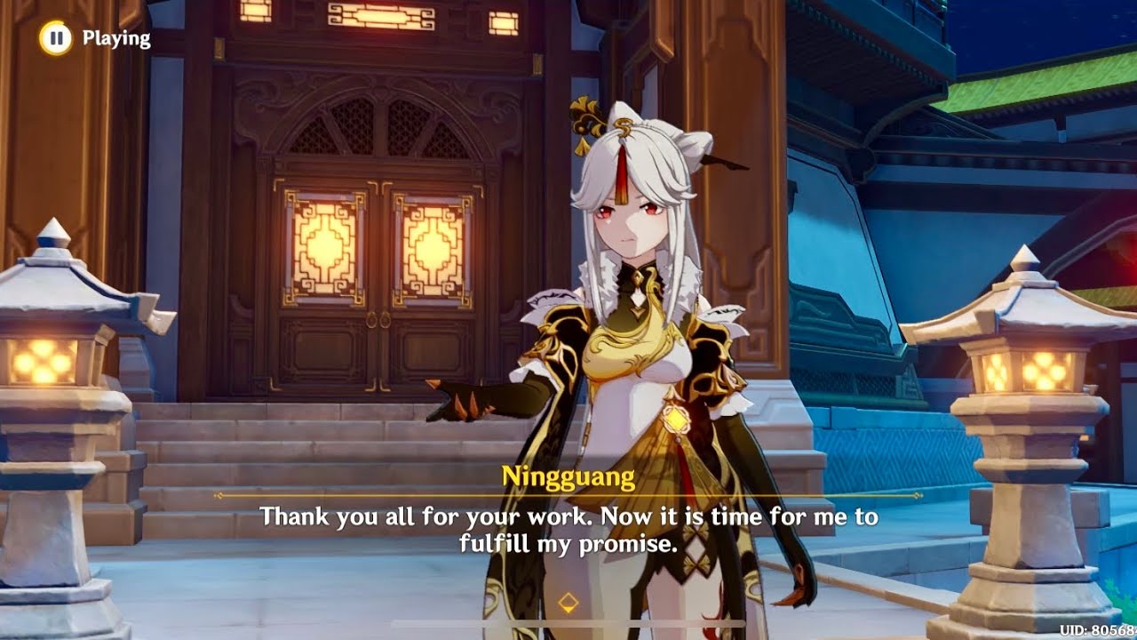 Ningguang Answers Our Questions- The Crane Returns on the Wind | Genshin Impact