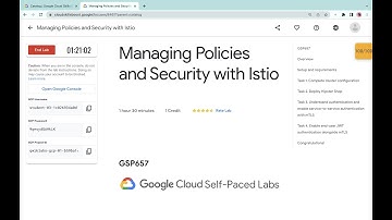 Managing Policies and Security with Istio || #qwiklabs || #GSP657 ||  [With Explanation🗣️]