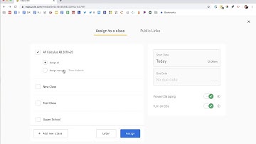 Assigning an Edpuzzle Video to Your Class
