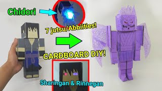 Sasuke Becomes Susanoo | with Sharingan, fireball, and more - Naruto Shippuden - Cardboard Diy