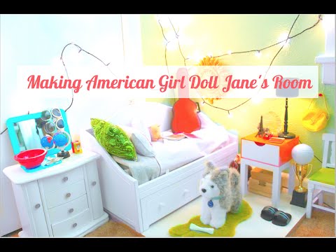 making american girl doll jane's room + (giveaway-closed) - youtube